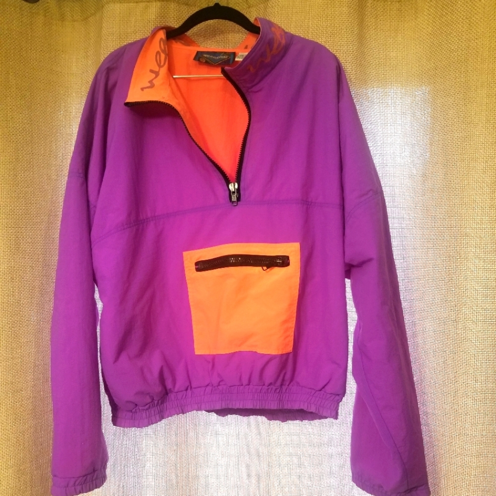 Vintage Neon windbreaker L